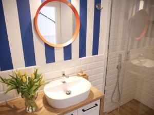 Kúpeľňa v ubytovaní Apartament Biały Żagiel + 10 fotografií
