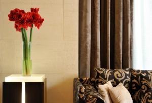 A seating area at Uptown Palace