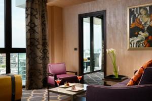 A seating area at Uptown Palace
