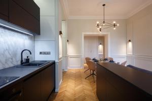 Kuchyň nebo kuchyňský kout v ubytování apartament PAULOVE