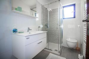 Een badkamer bij Pineta House Vidos