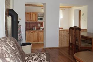 Kuchyň nebo kuchyňský kout v ubytování Apartmán Nelinka