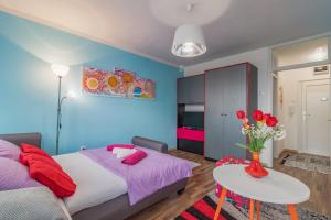 Postel nebo postele na pokoji v ubytování Cosy apartment Zupanic