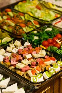 a variety of foods are displayed on a tray at Sokullu Pasa Hotel - Special Class in Istanbul