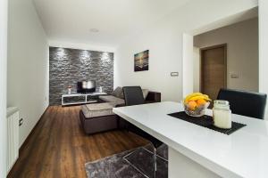 Posezení v ubytování Apartment Karla