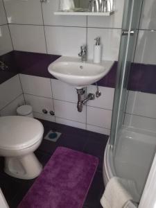 Koupelna v ubytování Guesthouse Šebalj
