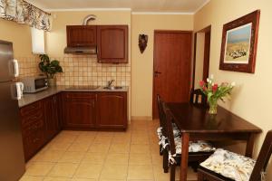 Kuchyň nebo kuchyňský kout v ubytování 4 STRONY ŚWIATA Pokoje i Apartamenty