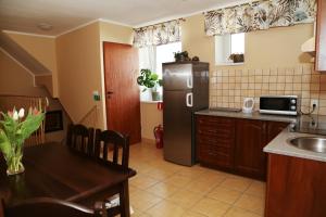 Kuchyň nebo kuchyňský kout v ubytování 4 STRONY ŚWIATA Pokoje i Apartamenty