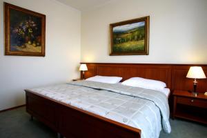 Postel nebo postele na pokoji v ubytování Hotel Matyšák