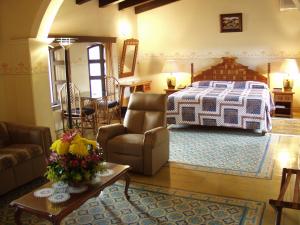Ruang duduk di Posada Coatepec