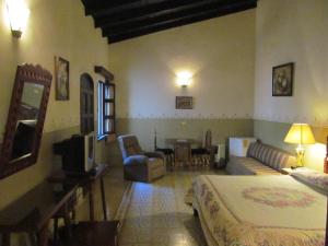 Ruang duduk di Posada Coatepec