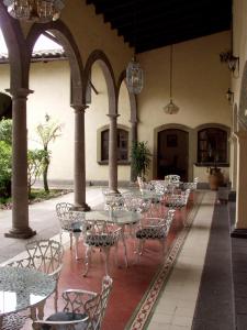Restaurace v ubytování Posada Coatepec