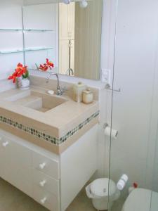 Et badeværelse på Casa com 2 Quartos em Serra Negra