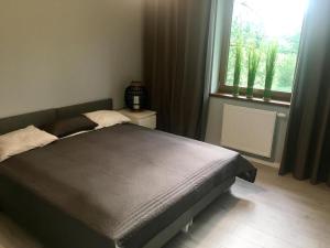 Posteľ alebo postele v izbe v ubytovaní Apartament SONIA