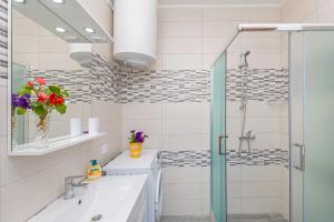 Koupelna v ubytování Apartments Elica