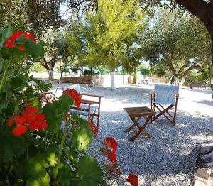 A garden outside West Crete Chania - Villa Europa