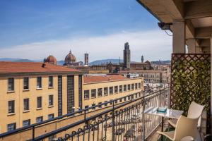 a view of the city from a balcony of a building at Hotel Delle Nazioni in Florence