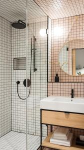 Vannituba majutusasutuses Hotel Zipser