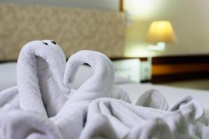Cama ou camas em um quarto em Hotel Colonial Iguaçu
