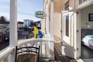 Balkón nebo terasa v ubytování Hotel Grand Cafe Deight
