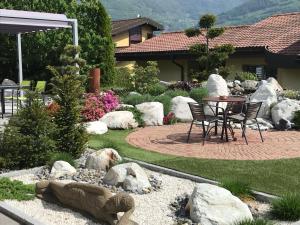Zahrada ubytování B&B à la Madeleine