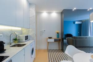 Kuchyň nebo kuchyňský kout v ubytování Porto Blue Terrace + 9 fotografií