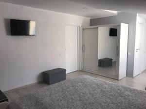 TV a/nebo společenská místnost v ubytování Tukums apartments