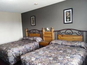 Postel nebo postele na pokoji v ubytování Aries Motel