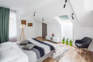 Кровать или кровати в номере Apart Hotel Code 10