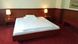 Postel nebo postele na pokoji v ubytování Landhotel Jagdhof