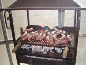 Gril dostupný pro hosty v bed and breakfast