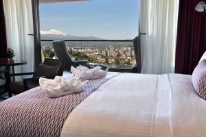 Katil atau katil-katil dalam bilik di Hotel Panoramika Design & Spa