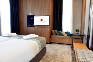 Katil atau katil-katil dalam bilik di Hotel Panoramika Design & Spa