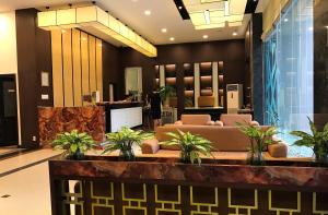 The lobby or reception area at Cherish Hue Hotel