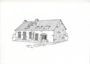 Půdorys ubytování B&B Het Wouwe