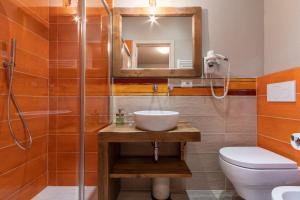 Koupelna v ubytování B&B L'Eroico