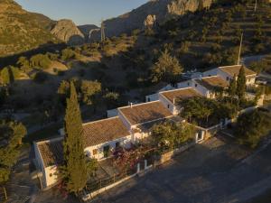 an aerial view of a villa in a mountain at La Casilla- La Almona Chica in El Chorro