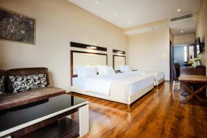 Katil atau katil-katil dalam bilik di Hotel Orion Tbilisi