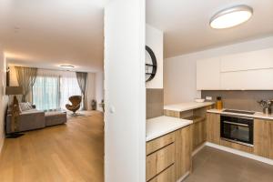 Kuchyň nebo kuchyňský kout v ubytování Perla Apartmani Split