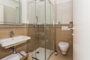 Koupelna v ubytování Perla Apartmani Split
