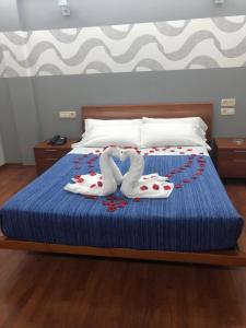 Postel nebo postele na pokoji v ubytování Motel Abalo