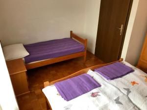 Postel nebo postele na pokoji v ubytování Apartments Markelj