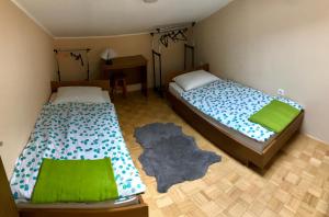Postel nebo postele na pokoji v ubytování Apartments Markelj
