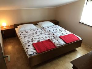 Postel nebo postele na pokoji v ubytování Apartments Markelj