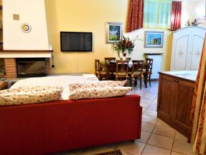 TV a/nebo společenská místnost v ubytování B&B Anna