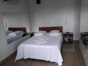 Cama o camas de una habitación en Previato Hotel