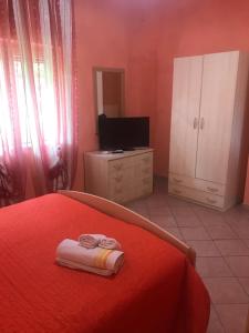 Postel nebo postele na pokoji v ubytování Cilento