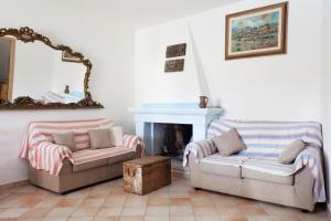 A seating area at Gulf of Orosei Luxury Mediterranean House
