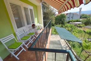 Balkón nebo terasa v ubytování Apartments Hana