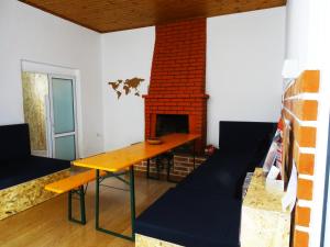 Posezení v ubytování Buff Hostel Tirana